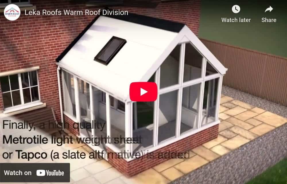 wrd leka conservatory roof system video tile