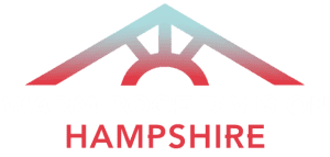 warm roof division hampshire white logo